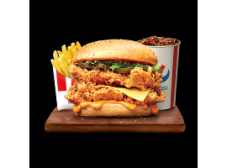KFC Zinger Stacker Combo For Rs.850/-